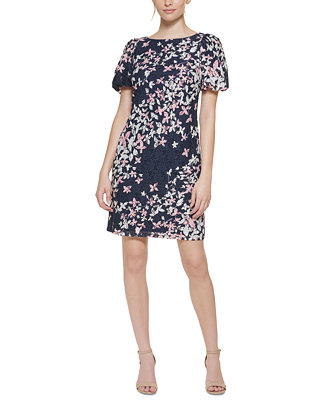 Jessica Howard Petite Floral Lace Sheath Dress - Macy's