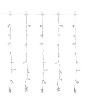 120 Count LED Warm Curtain Christmas Lights with 7.5' Wire