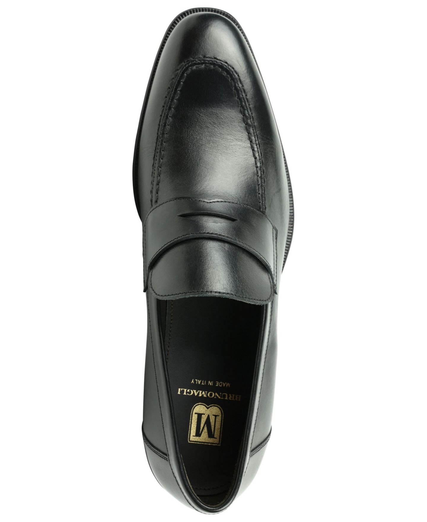 Мужские туфли Bruno Magli Bruno Magi Nathan Leather Dress Loafer, цвет: Чёрный — фото 5