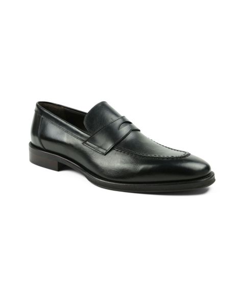 Мужские туфли Bruno Magli Bruno Magi Nathan Leather Dress Loafer, цвет: Чёрный