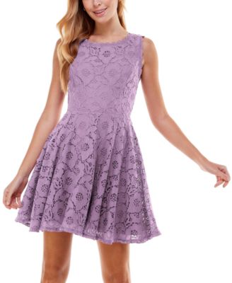 Purple Flare Dress