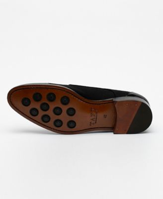 Men's Jack Handcrafted Leather, Velvet and Wool Dress Shoes