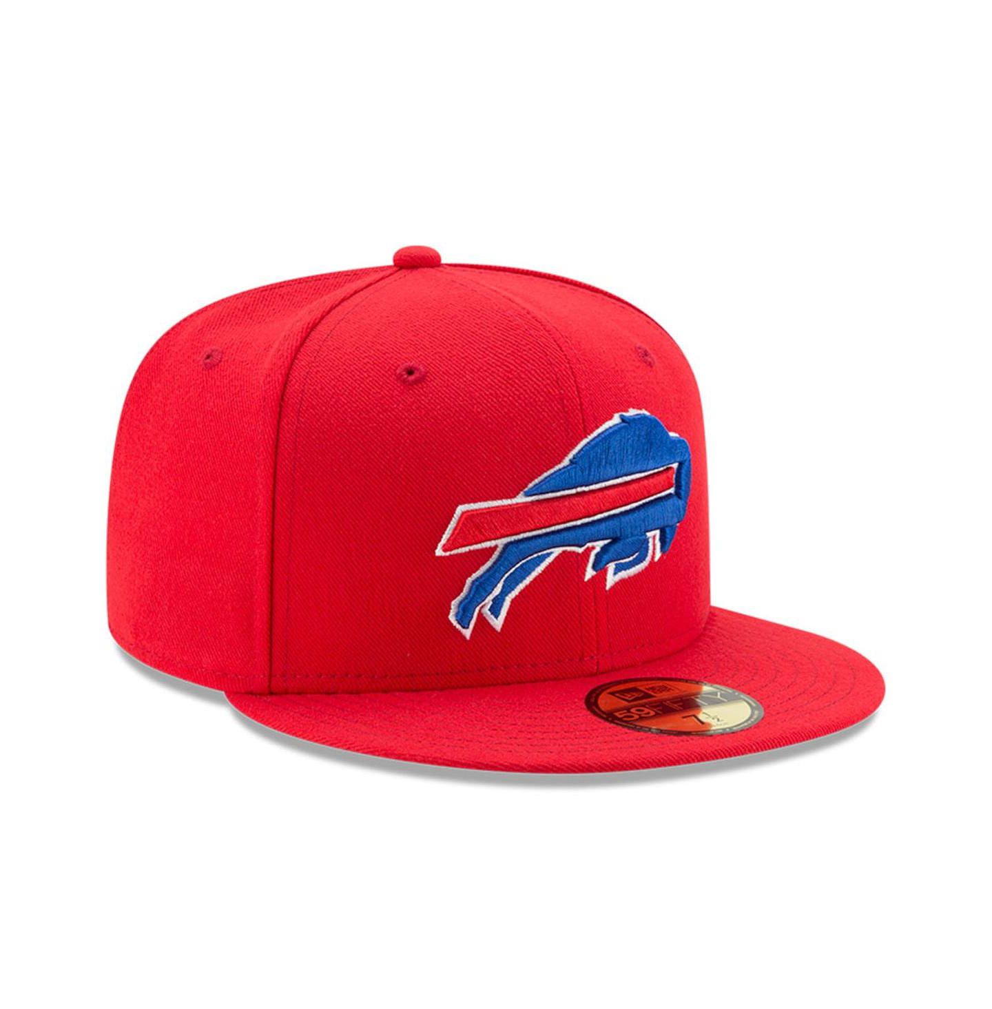 Мужская бейсболка New Era Buffalo Bills Omaha 59FIFTY Fitted, Red — фото 2