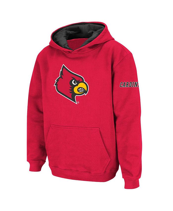 Stadium Athletic Big Boys Red Louisville Cardinals Big Logo Pullover Hoodie  - Macy's