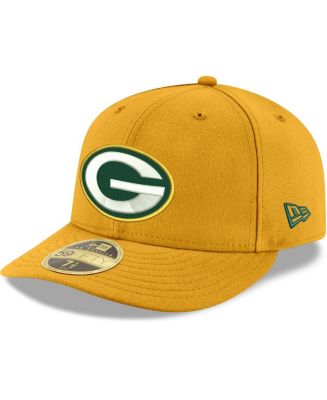 Men's Gold Green Bay Packers Omaha Low Profile 59FIFTY Fitted Team Hat ...