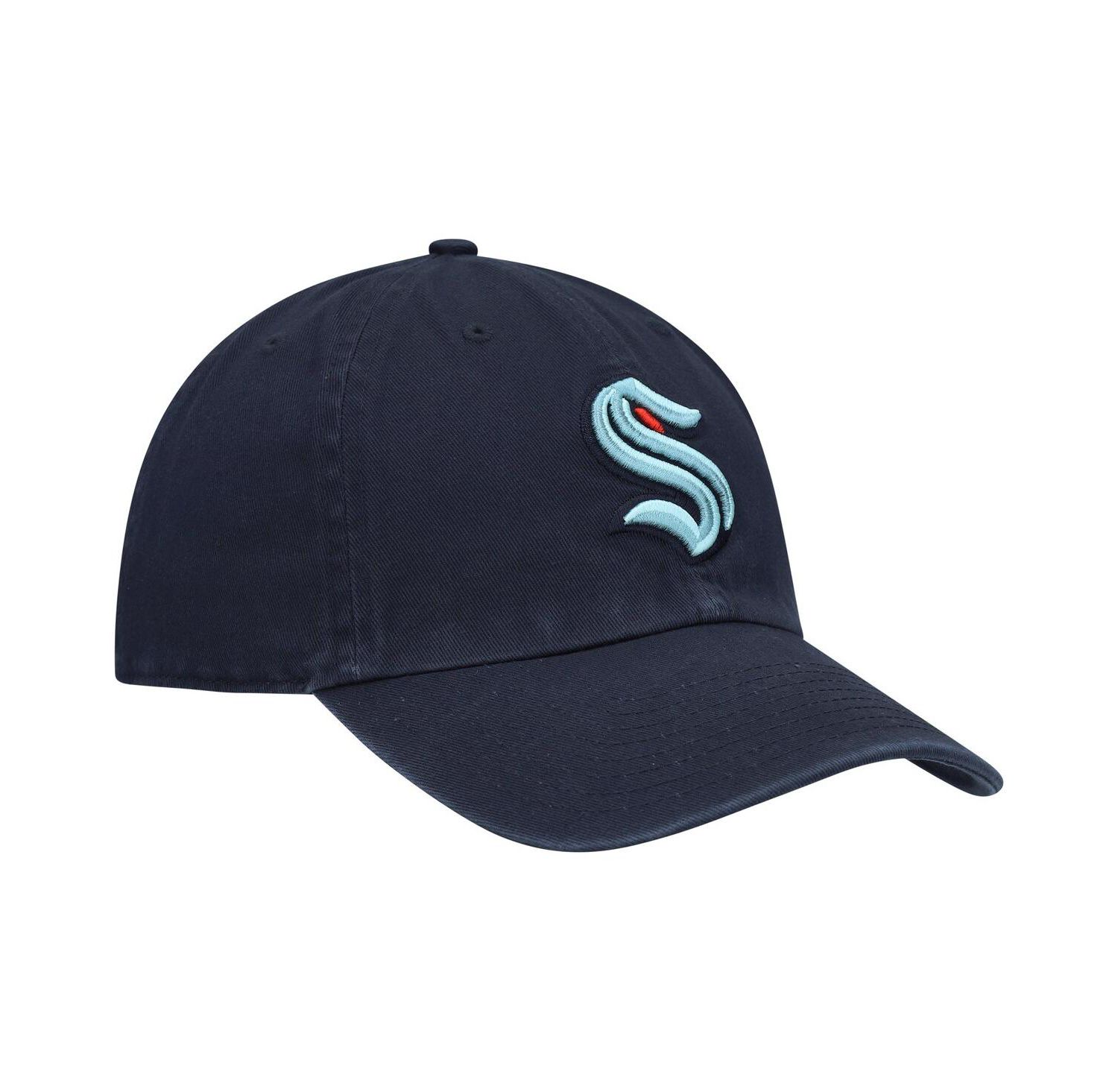 Men's Deep Sea Blue Seattle Kraken Clean Up Adjustable Hat
