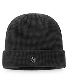 Men's Black Vegas Golden Knights Authentic Pro Black Ice Cuffed Knit Hat
