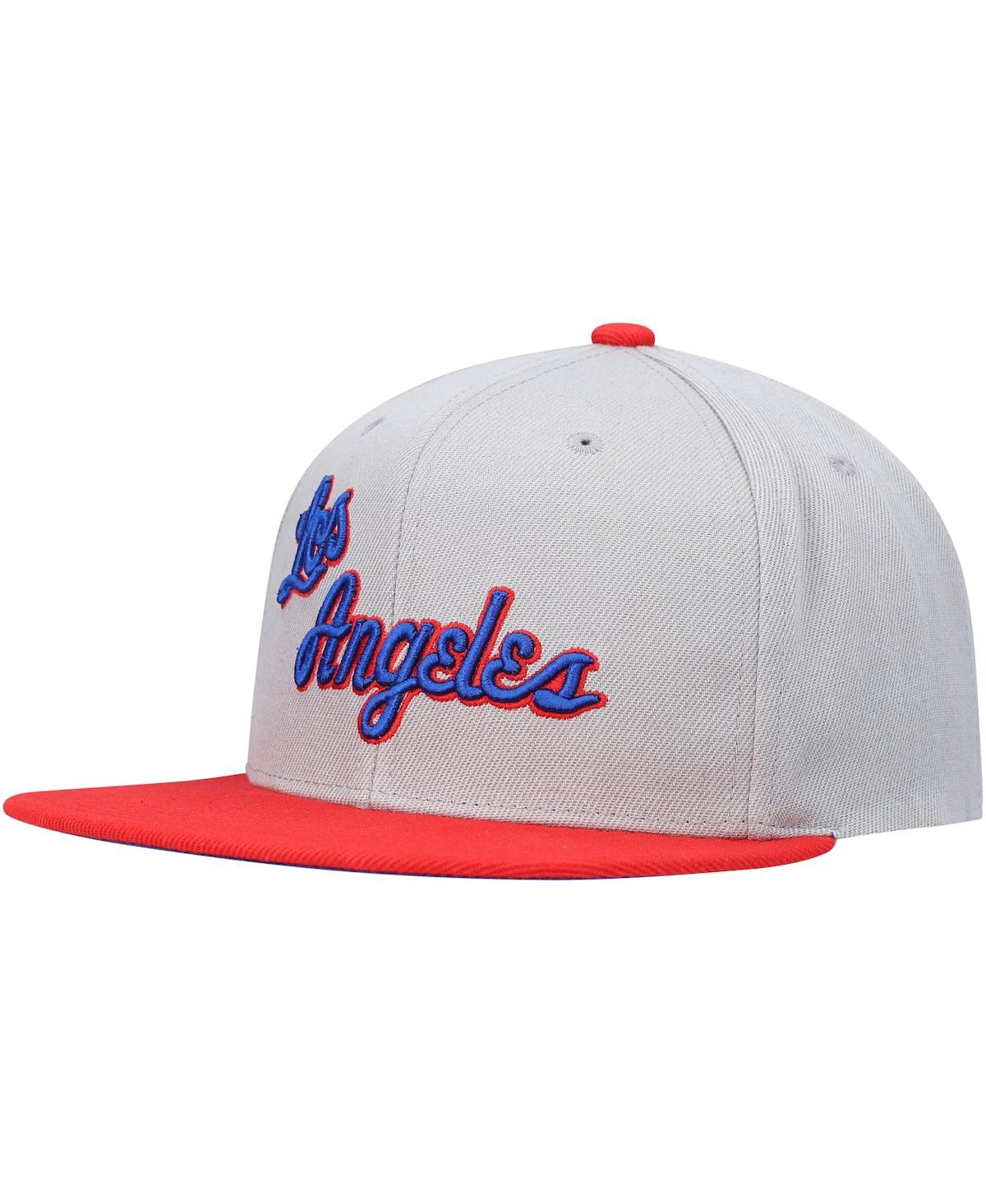 Men'sLos Angeles Lakers Hardwood Classics 35th Anniversary Snapback Hat - Gray