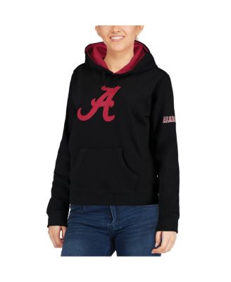 Women's Black Alabama Crimson Tide Big Logo Pullover Hoodie