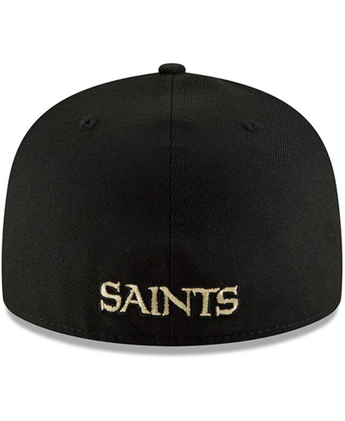 Men'sNew Orleans Saints Omaha 59FIFTY Hat - Black