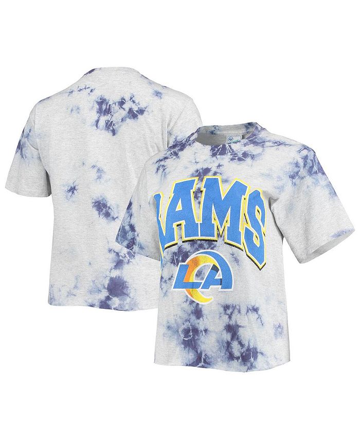 47 Brand Women's Royal Los Angeles Rams Cambridge Vintage-Like Tubular  Tie-Dye Crop Top - Macy's