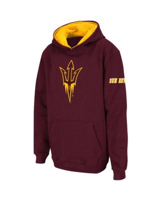 Big Boys Maroon Arizona State Sun Devils Big Logo Pullover Hoodie