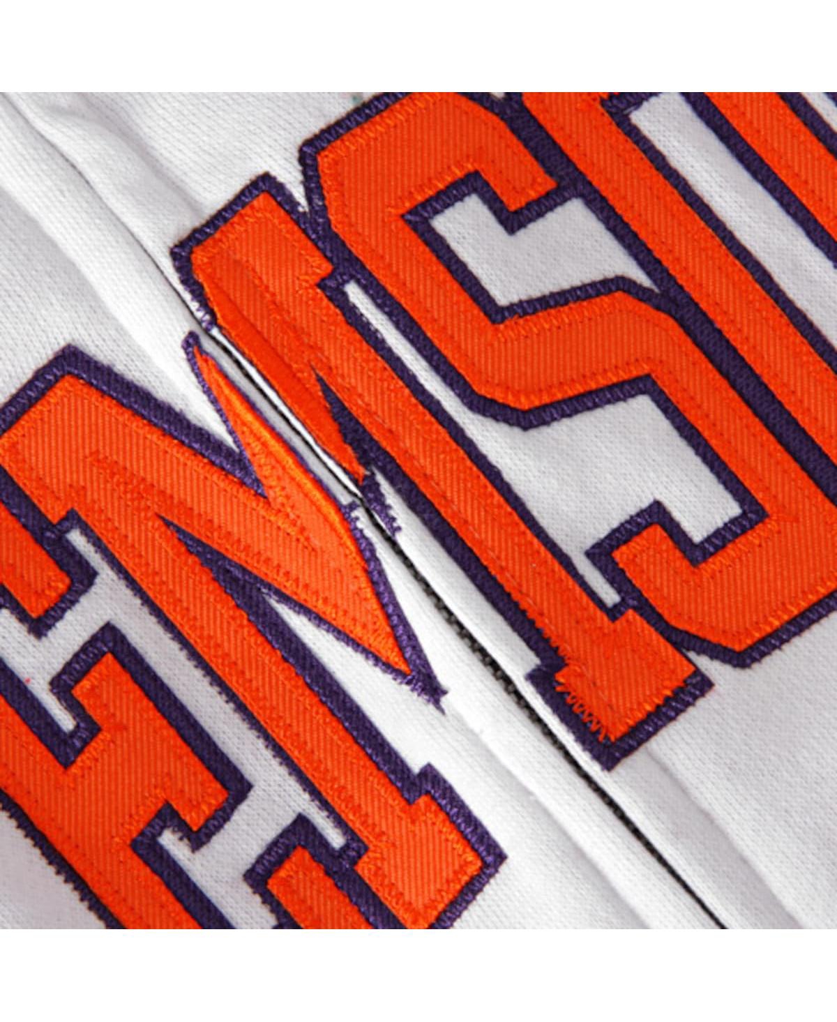 Women's Stadium AthleticClemson Tigers Arched Name Full-Zip Hoodie - White