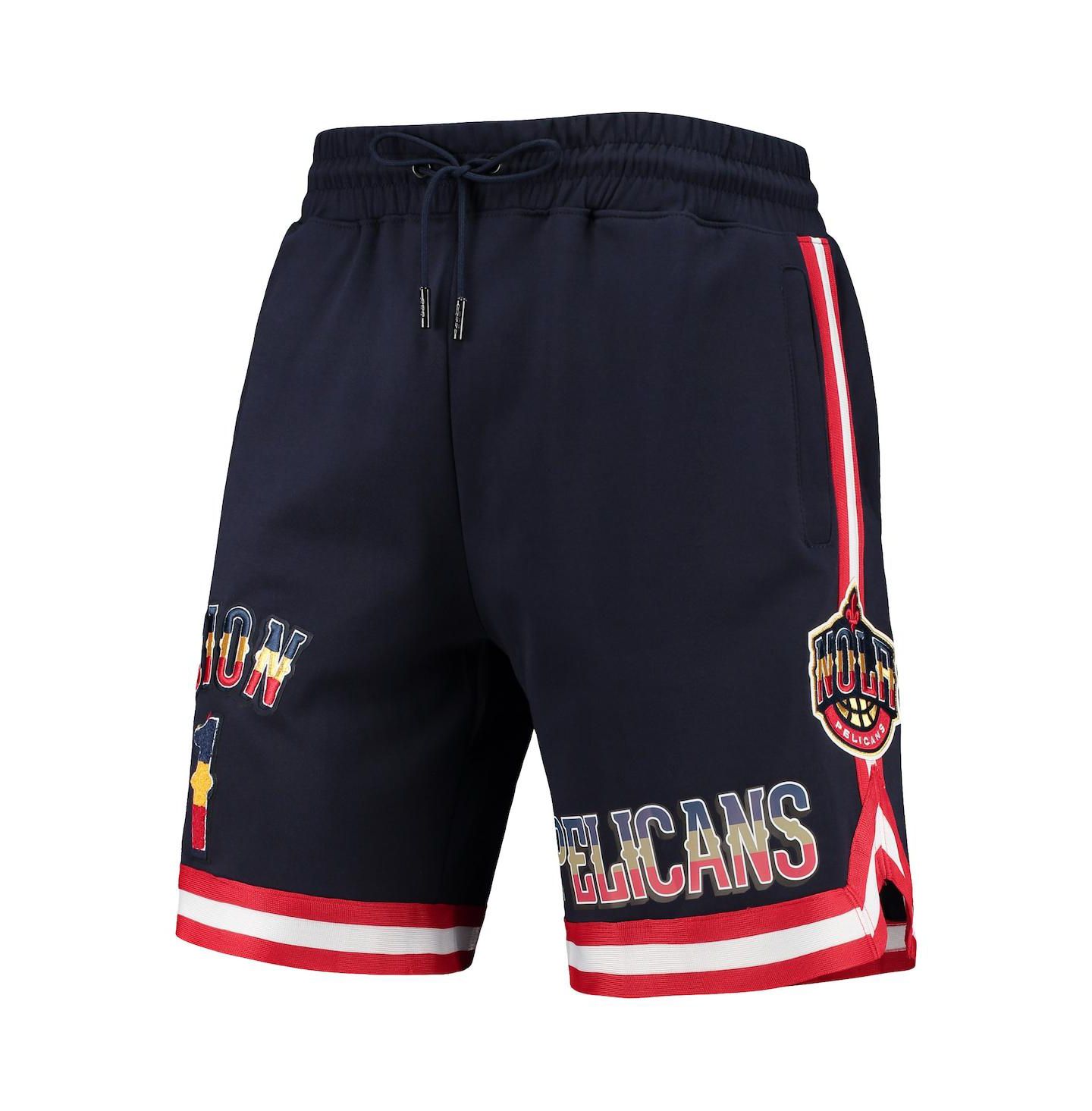 Мужские шорты Pro Standard Zion Williamson Navy New Orleans Pelicans Team Logo Player — фото 4
