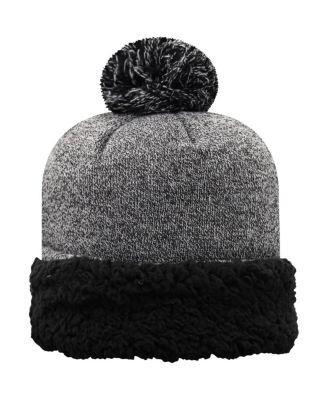 Women's Black Auburn Tigers Snug Cuffed Knit Hat with Pom