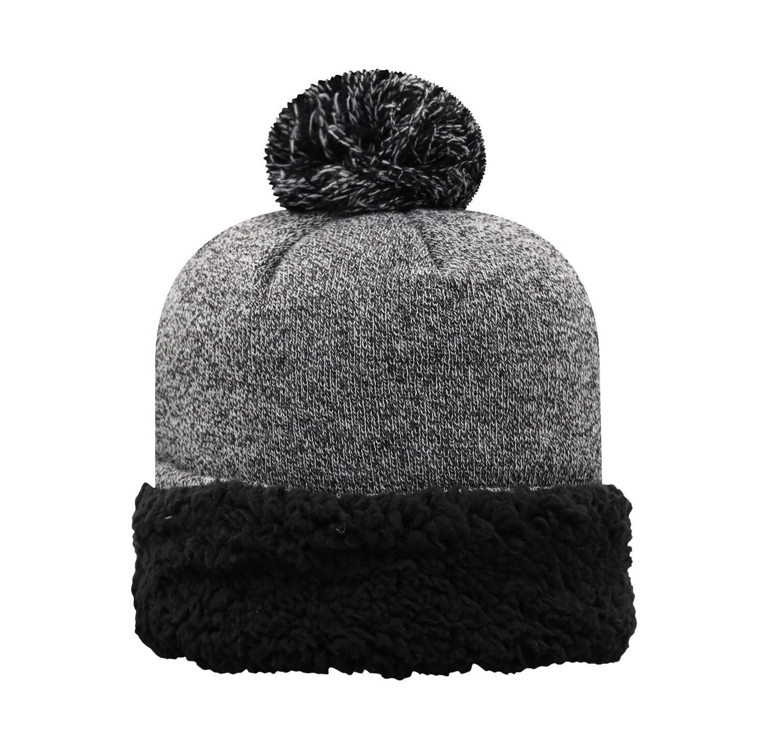 Women's Black Auburn Tigers Snug Cuffed Knit Hat with Pom