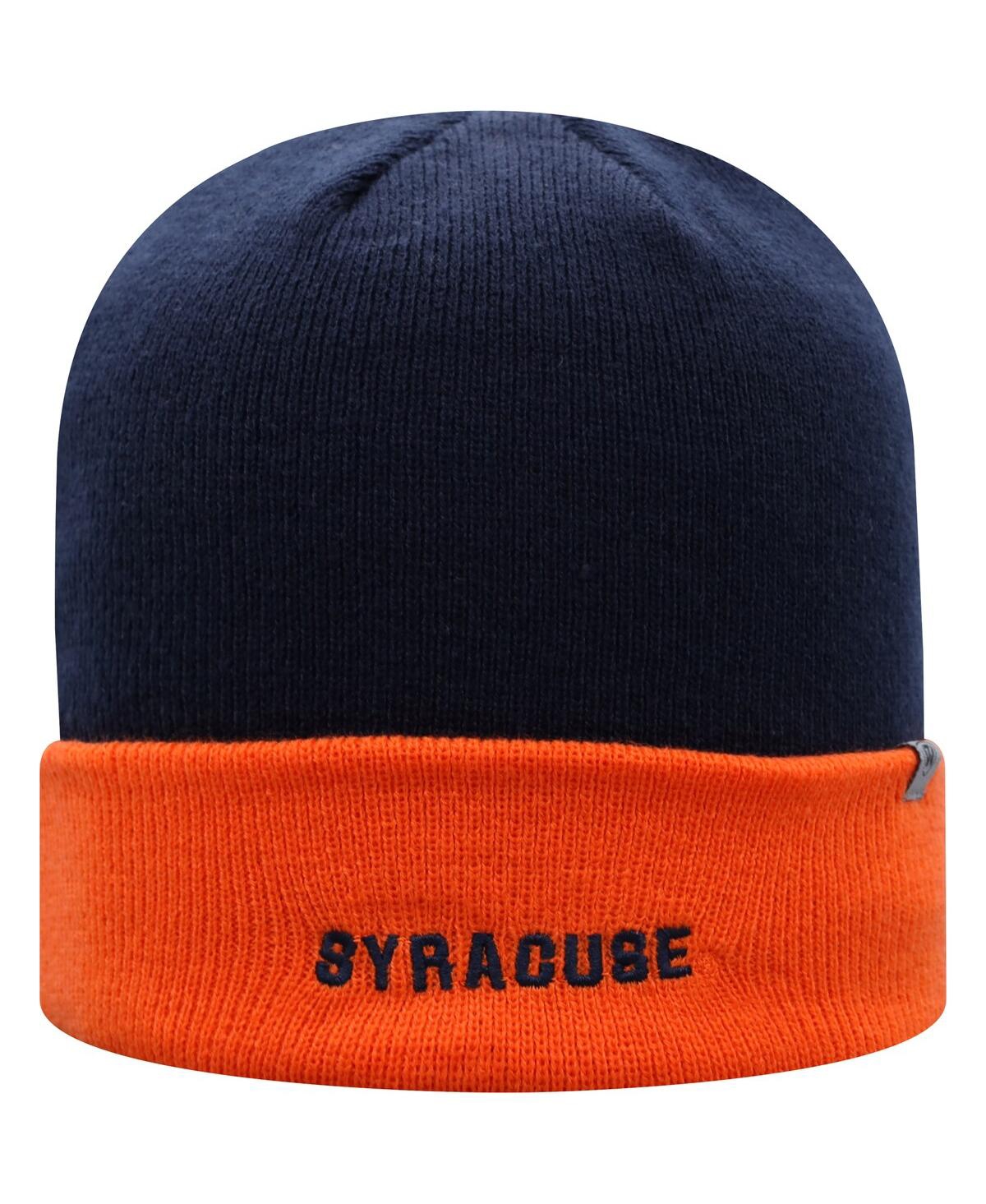 Men'sand Orange Syracuse Orange Core 2-Tone Cuffed Knit Hat - Navy, Orange