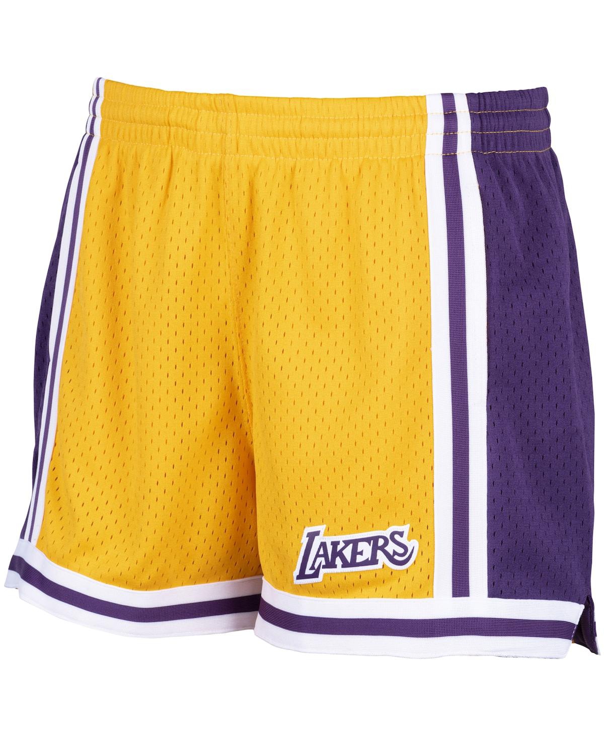 Shop Mitchell & Ness Women's Gold-tone Los Angeles Lakers Jump Shot Shorts