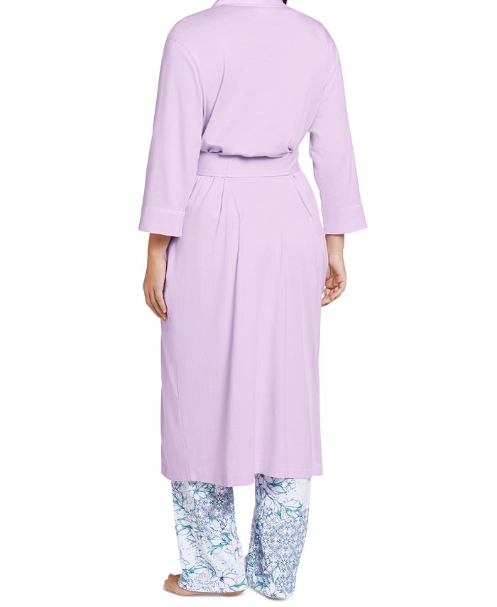 Jockey Everyday Essentials Cotton Long Robe & Reviews - All Pajamas ...
