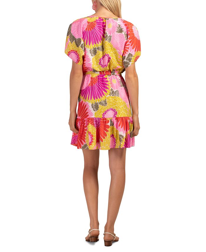Trina Turk Mahalo Printed Silk A-Line Dress - Macy's