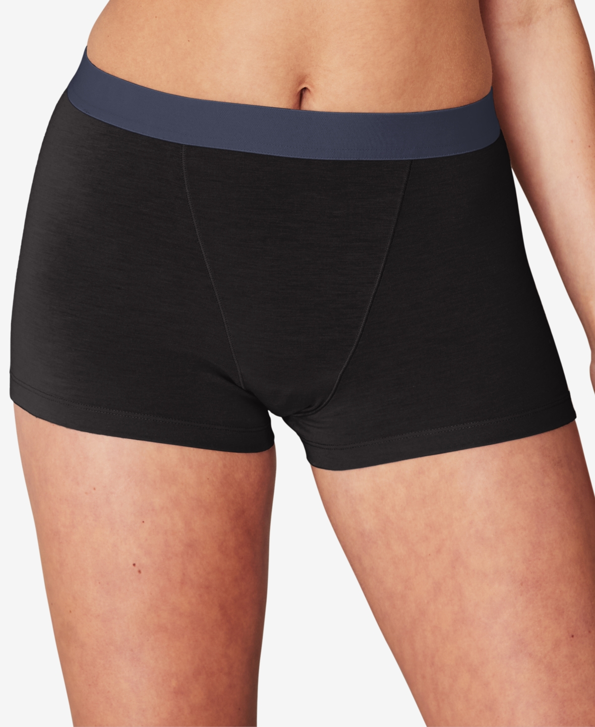 Maidenform Women s Naturally Soft Boxer Brief Underwear In Black 