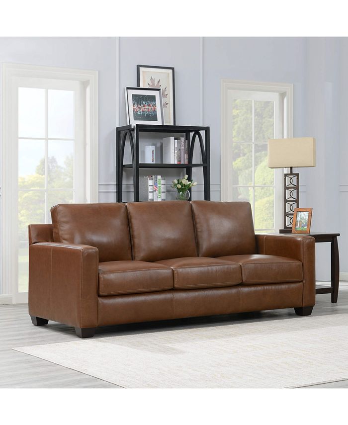 Macy's Emilyn Leather Sofa Macy's