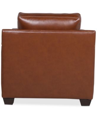 Emilyn Leather Topstitched Armchair