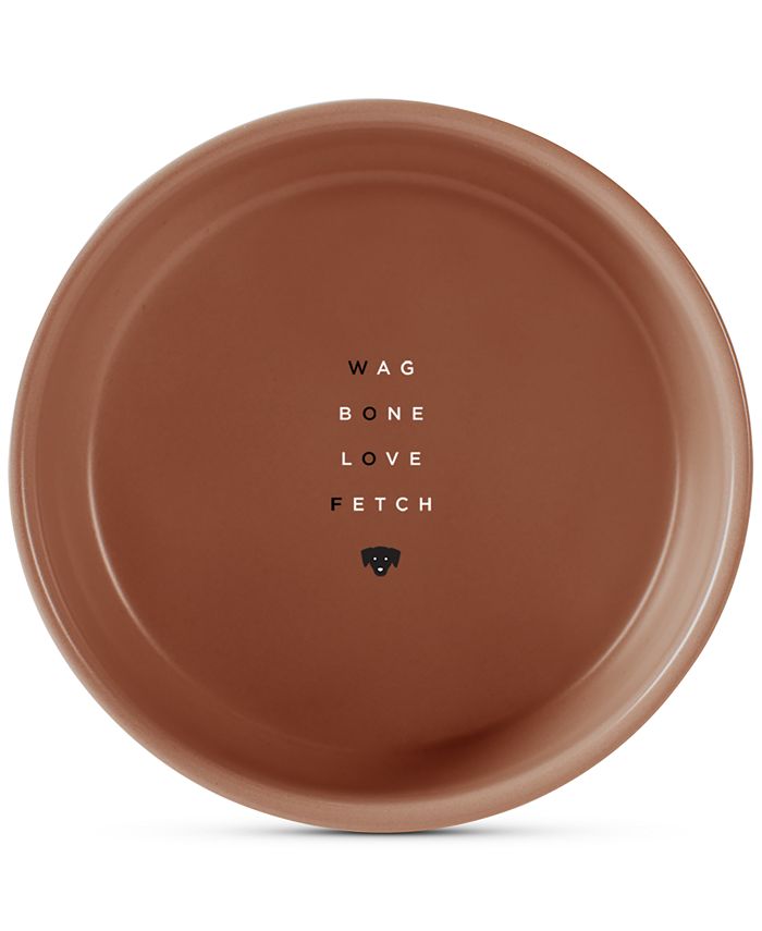 Fringe Studio Woof Ceramic Dog Bowl Macy's