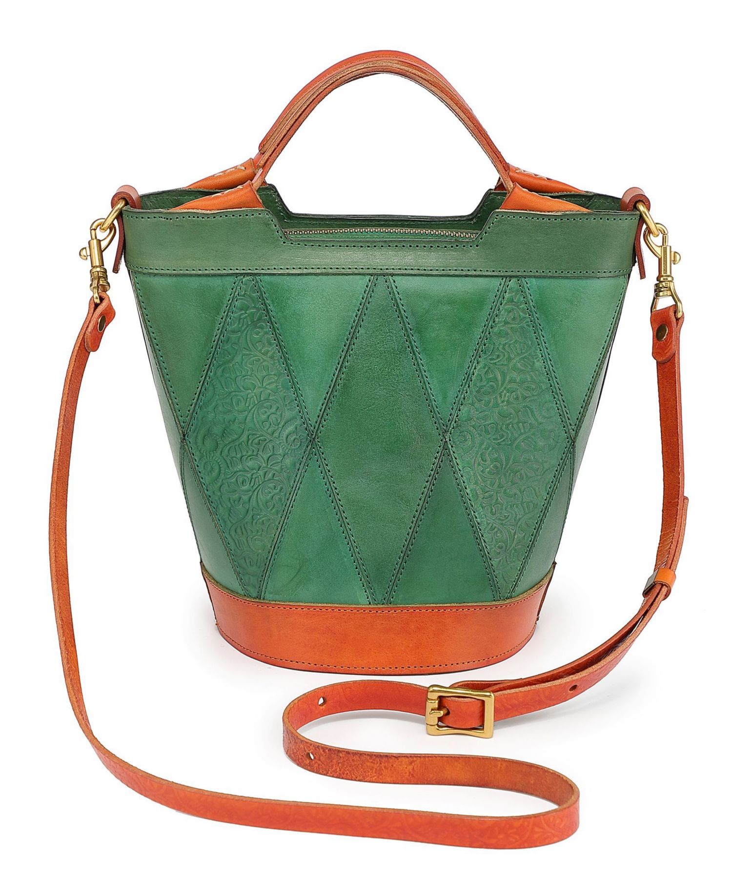 Primrose Mini Leather Crossbody Tote Bag