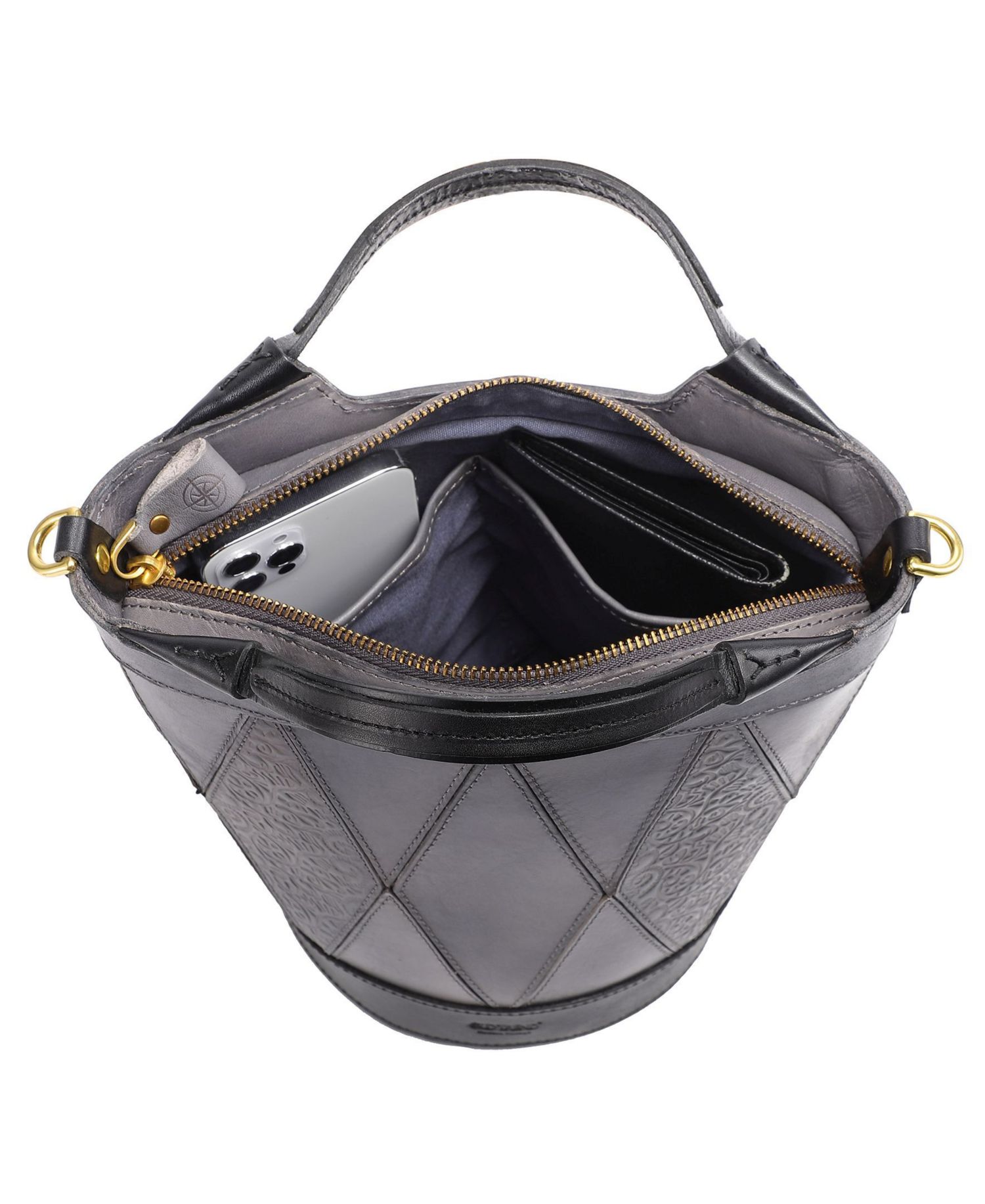 Primrose Mini Leather Crossbody Tote Bag