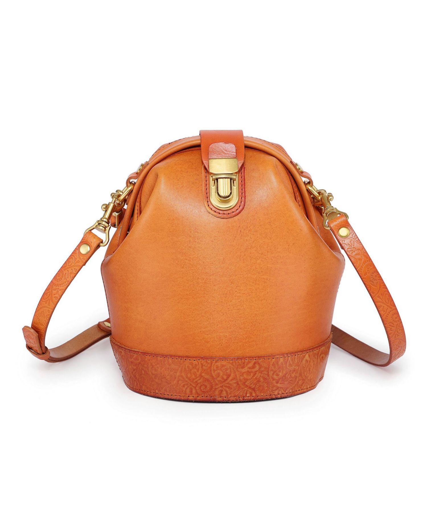 Doctor Mini Leather Bucket Crossbody Bag