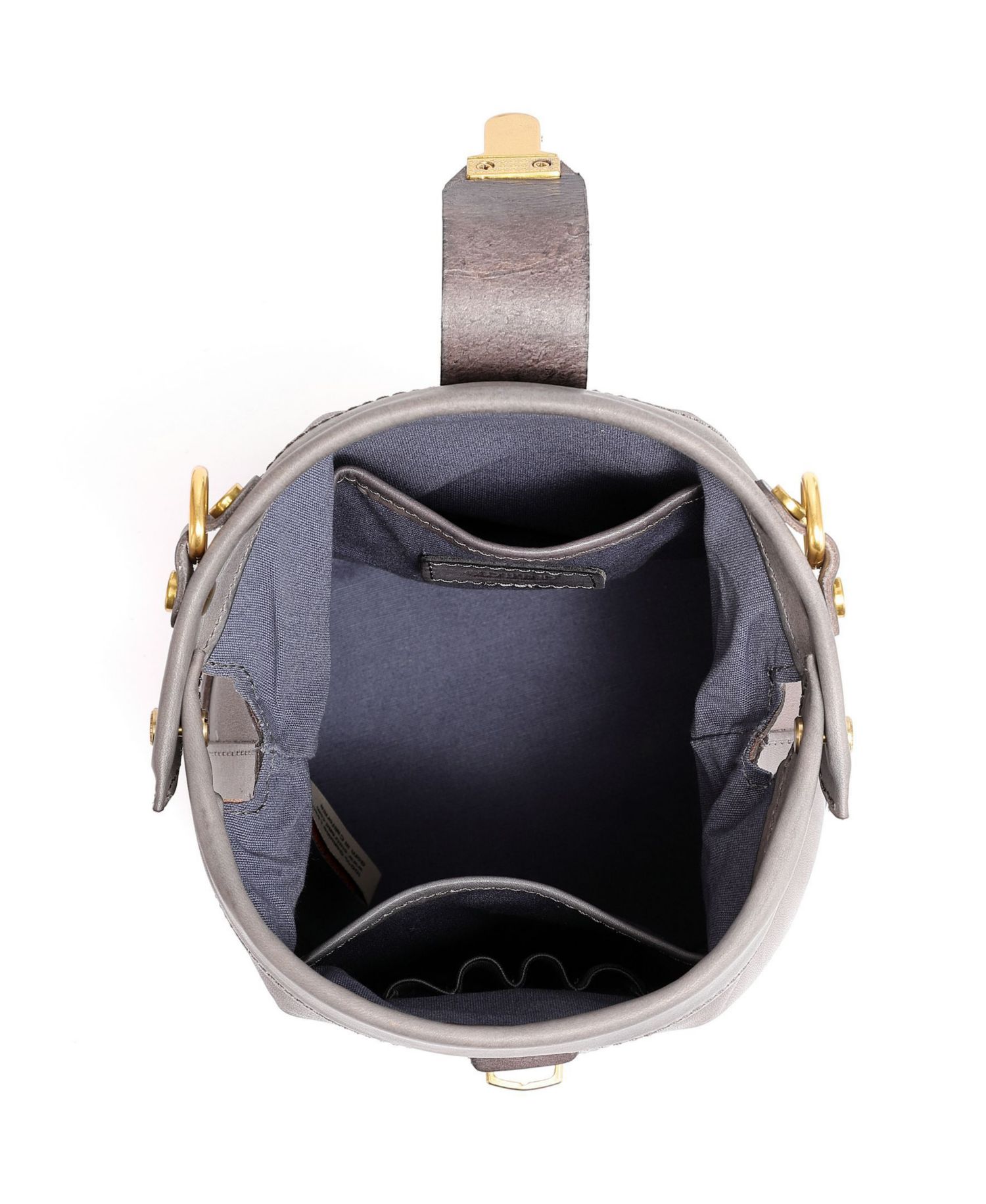 Doctor Mini Leather Bucket Crossbody Bag