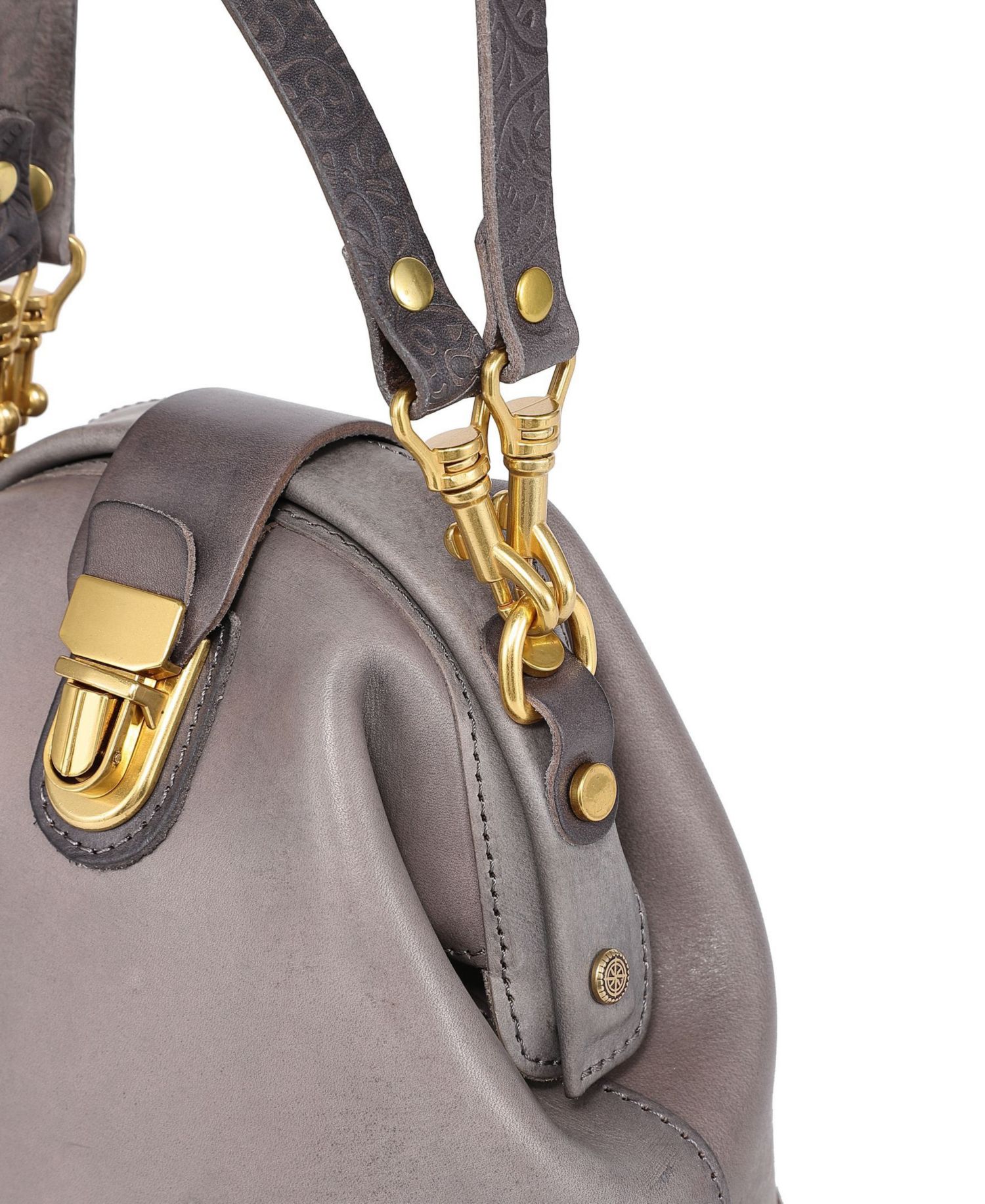 Doctor Mini Leather Bucket Crossbody Bag
