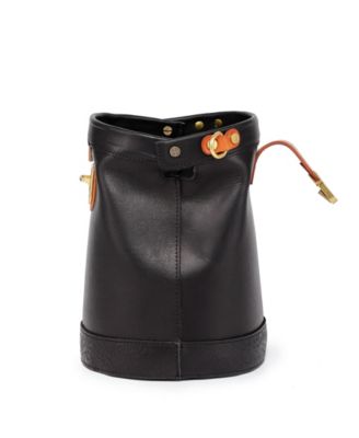 Women's Genuine Leather Doctor Bucket Crossbody Convertible Bag