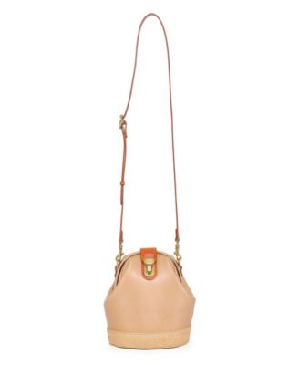 Women's Genuine Leather Doctor Bucket Crossbody Convertible Bag