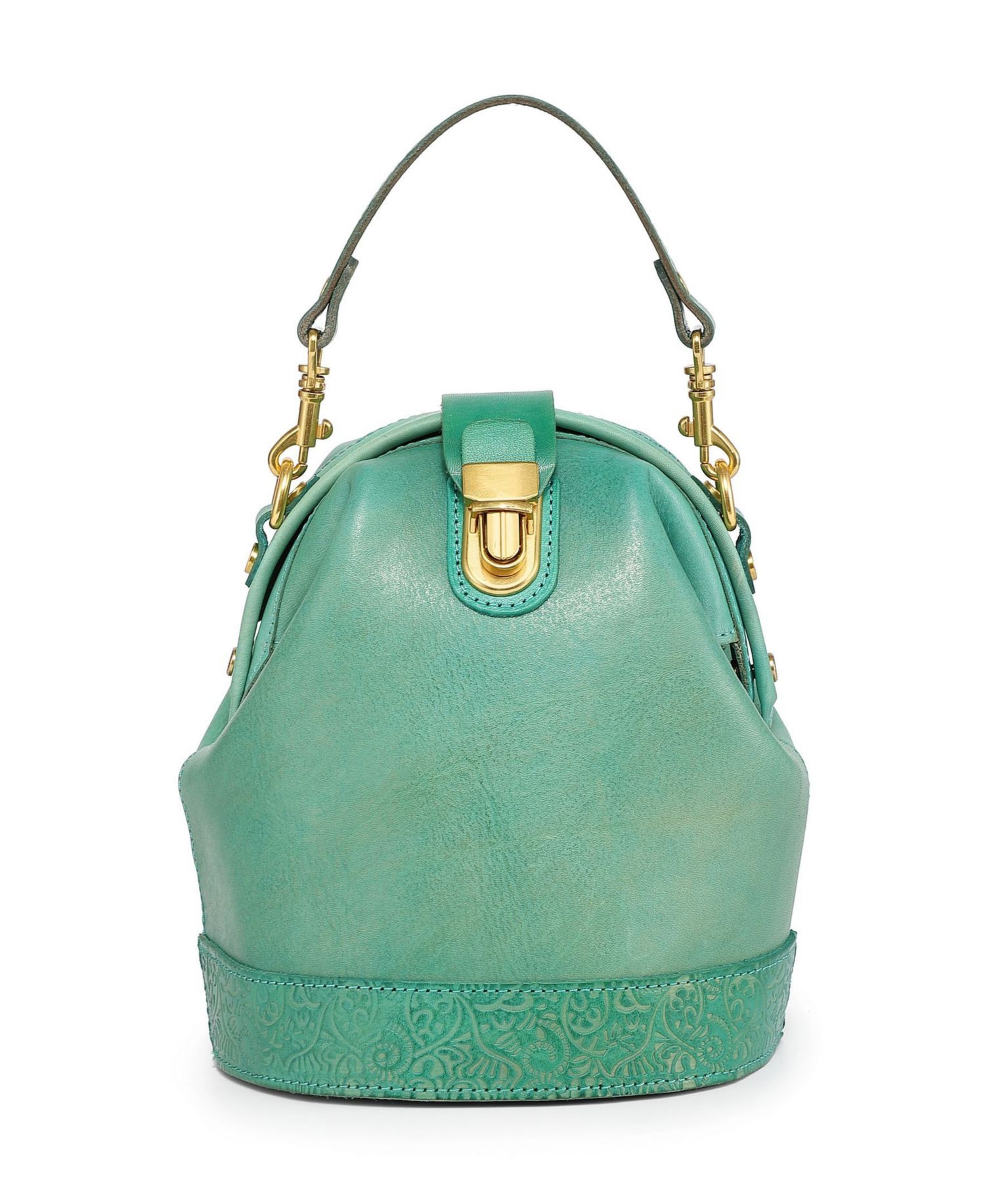 Doctor Mini Leather Bucket Crossbody Bag