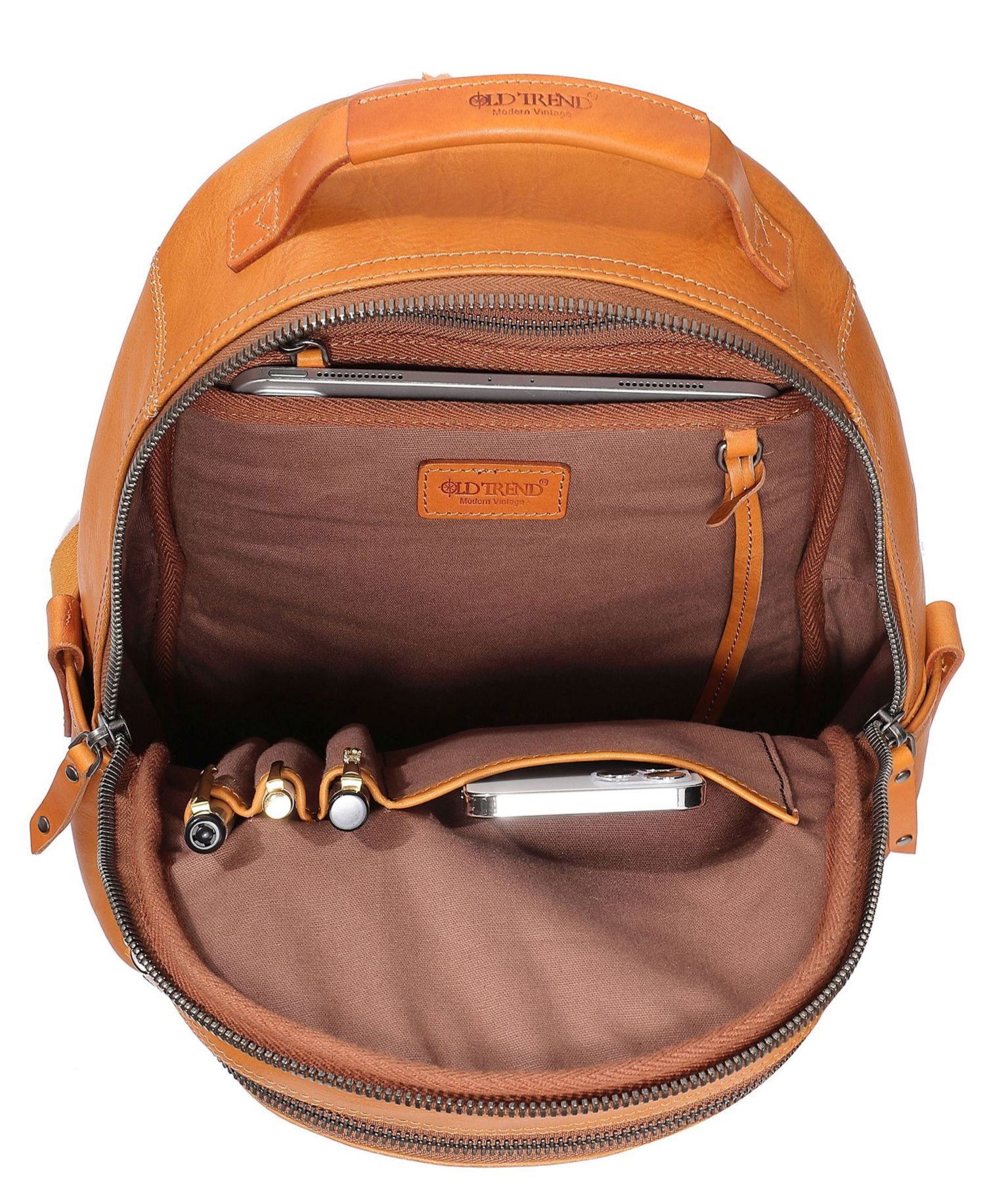 Sun-Wing Small Leather Backpack