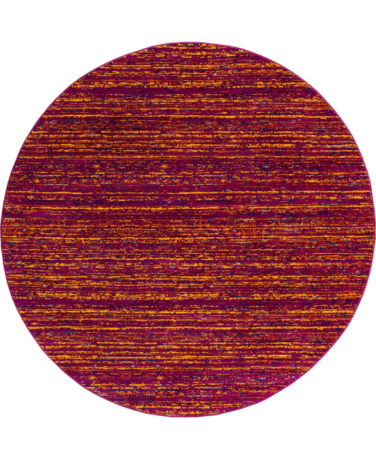 Bayshore Home Gozo Mento 7'10in x 7'10in Round Area Rug - Pink