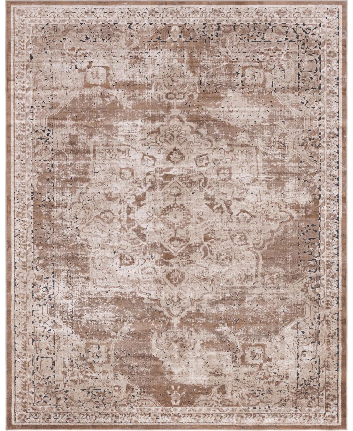 Bayshore Home Odette Ii Roosevelt 8' x 10' Area Rug - Tan