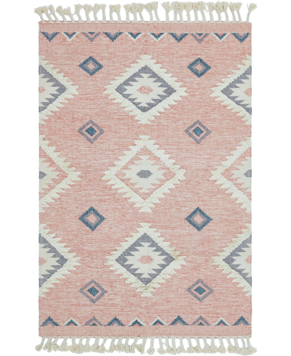 Bayshore Home Ridge Papago 6' x 9' Area Rug - Pink