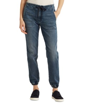 Lauren Ralph Lauren - Denim Drawstring Ankle Pants
