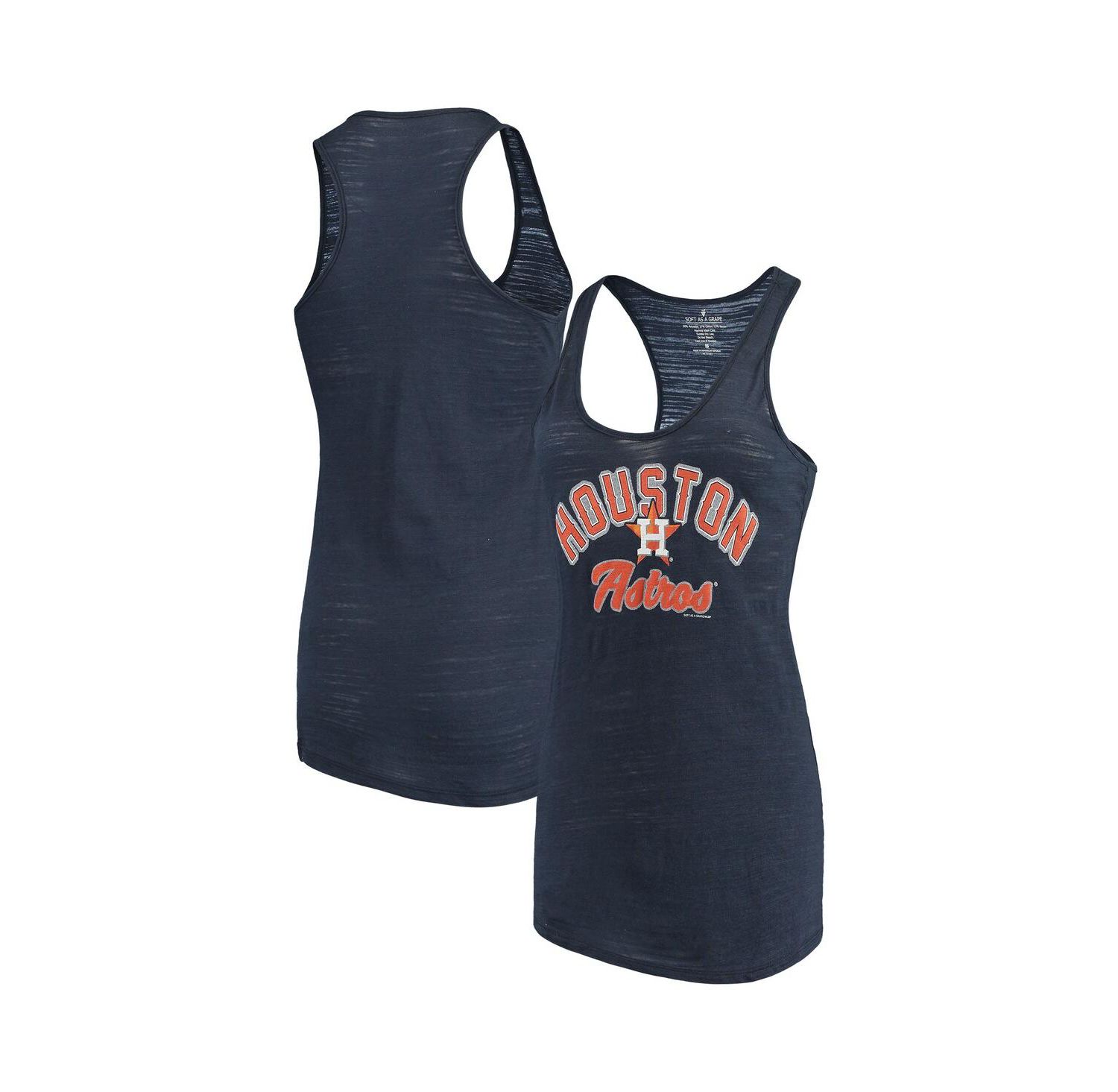 Women's Navy Houston Astros Multicount Racerback Tank Top
