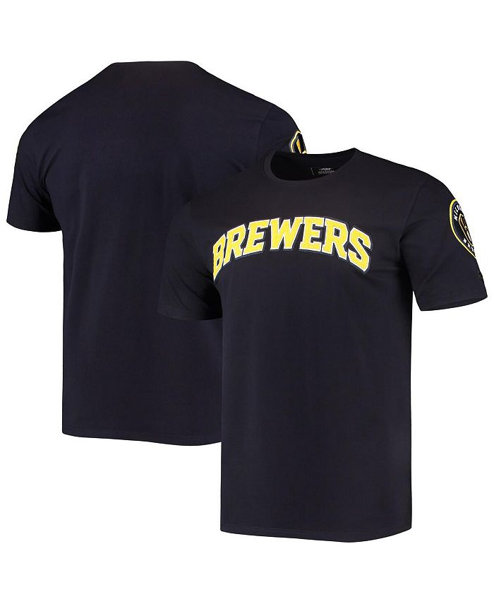 Pro Standard Men's Navy Milwaukee Brewers Team Logo T-shirt - Macy's