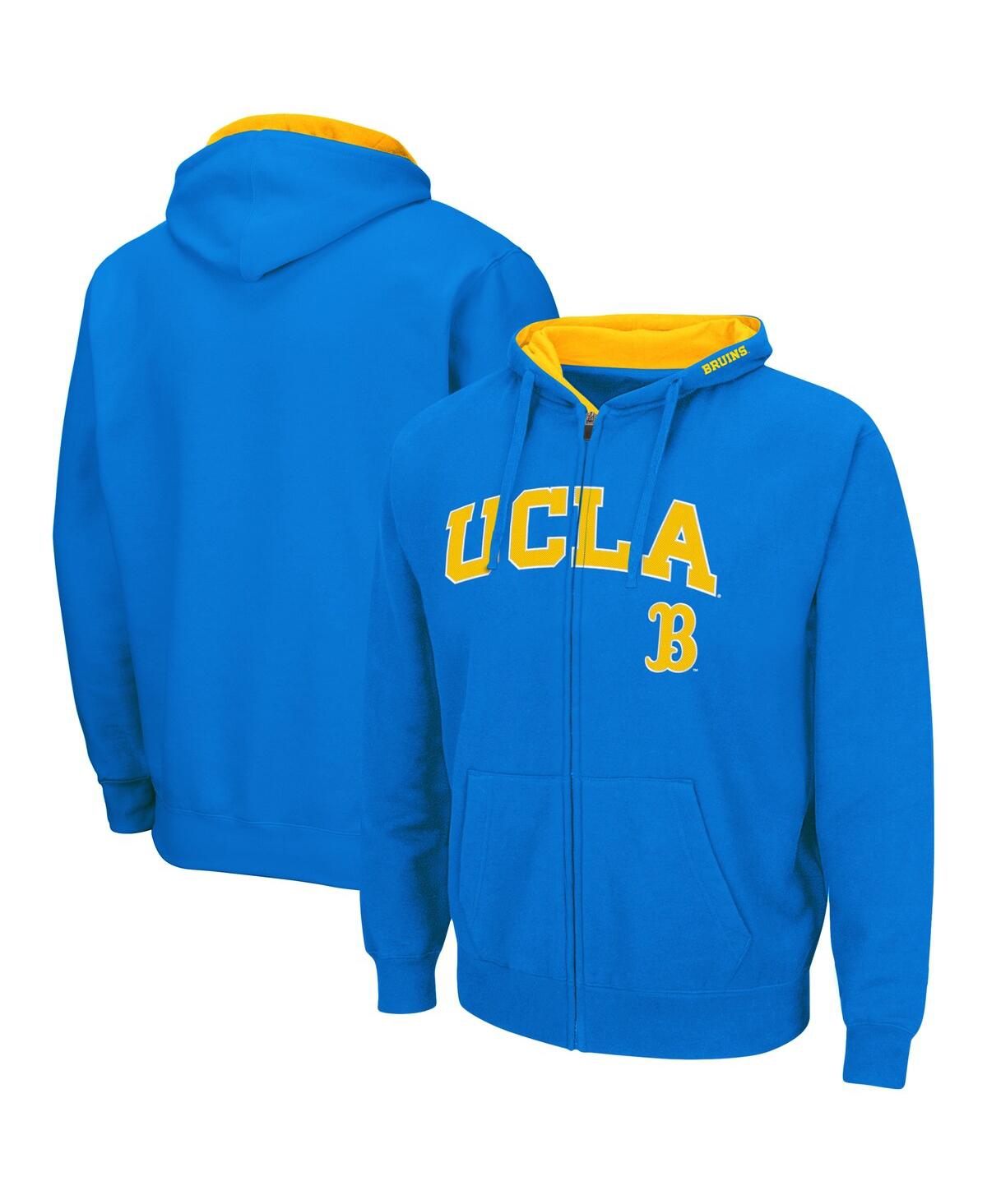 Shop Colosseum Men's  Blue Ucla Bruins Arch And Logo 3.0 Full-zip Hoodie