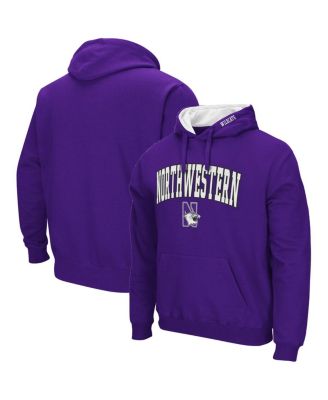Men's Purple Northwestern Wildcats Arch and Logo 3.0 Pullover Hoodie