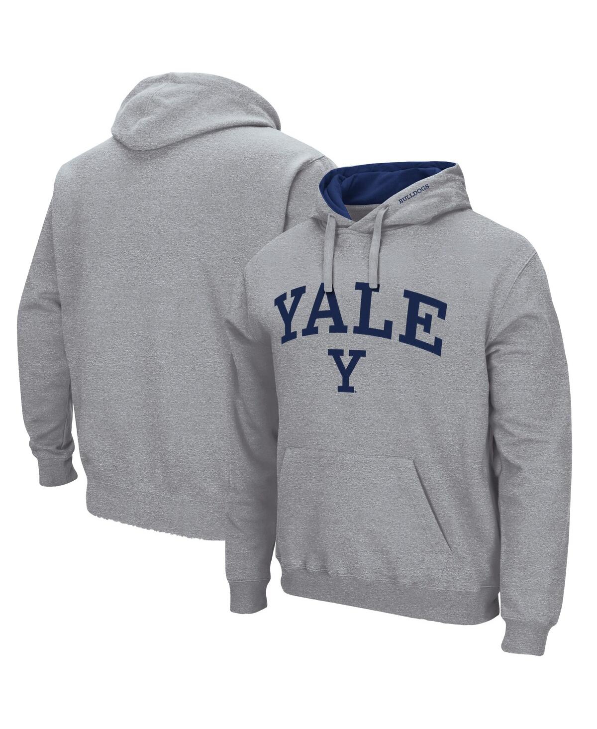 Colosseum Men's Yale Bulldogs Arch And Logo Pullover Hoodie In Navy