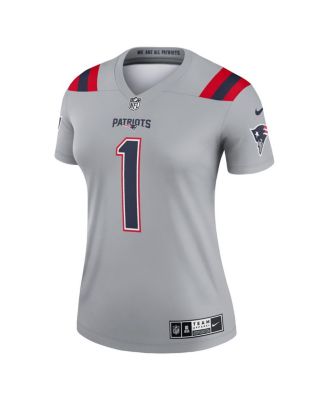 Women's Cam Newton Gray New England Patriots Inverted Legend Jersey