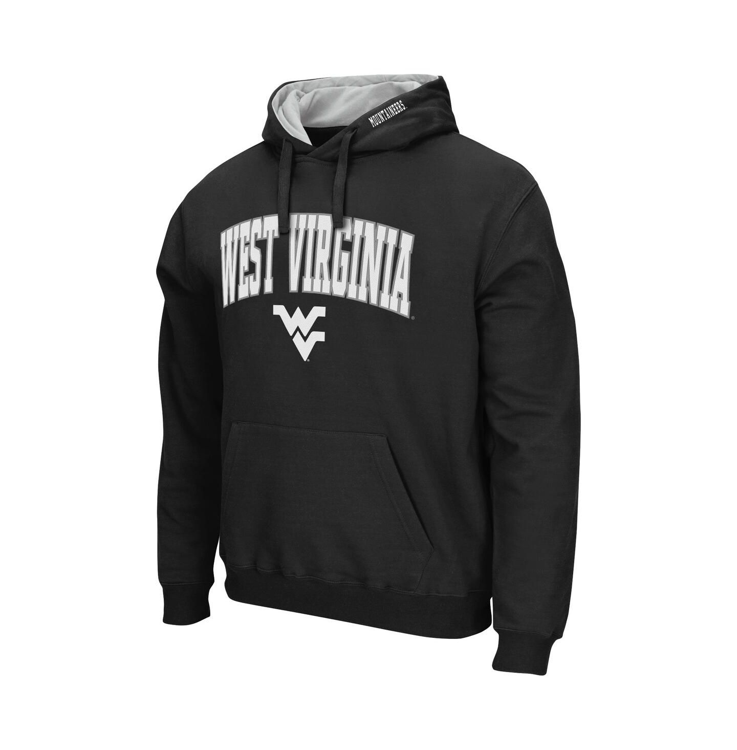 Мужское худи Colosseum West Virginia Mountaineers Arch and Logo 3.0 Pullover, цвет: Угольный — фото 4