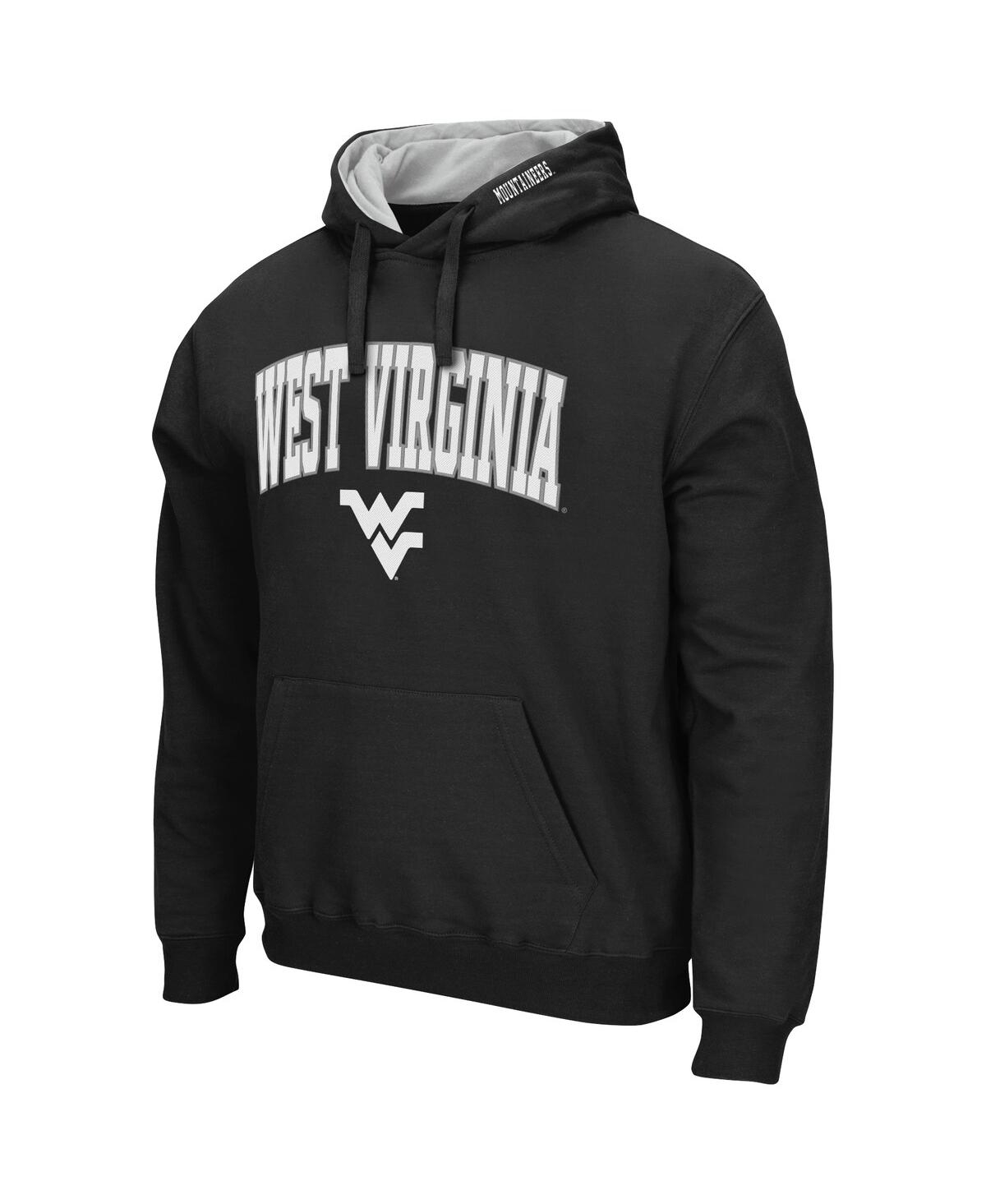 Colosseum Men's  Charcoal West Virginia Mountaineers Arch And Logo 3.0 Pullover Hoodie In Charcoal