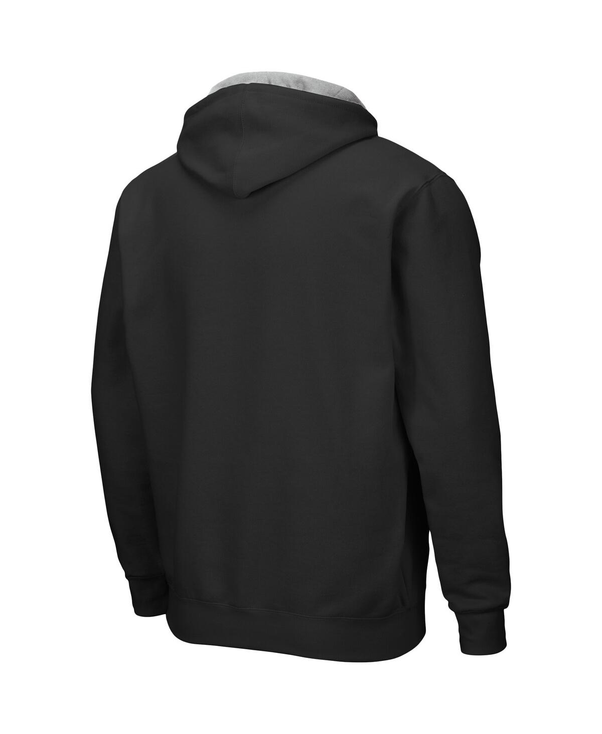 Colosseum Men's  Heathered Gray Iowa Hawkeyes Arch And Logo 3.0 Full-zip Hoodie In Heathered Gray